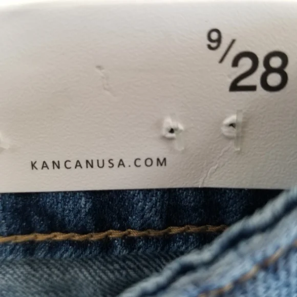 KanCan High Rise Denim Shorts 9/28 NWT - Picture 6 of 7